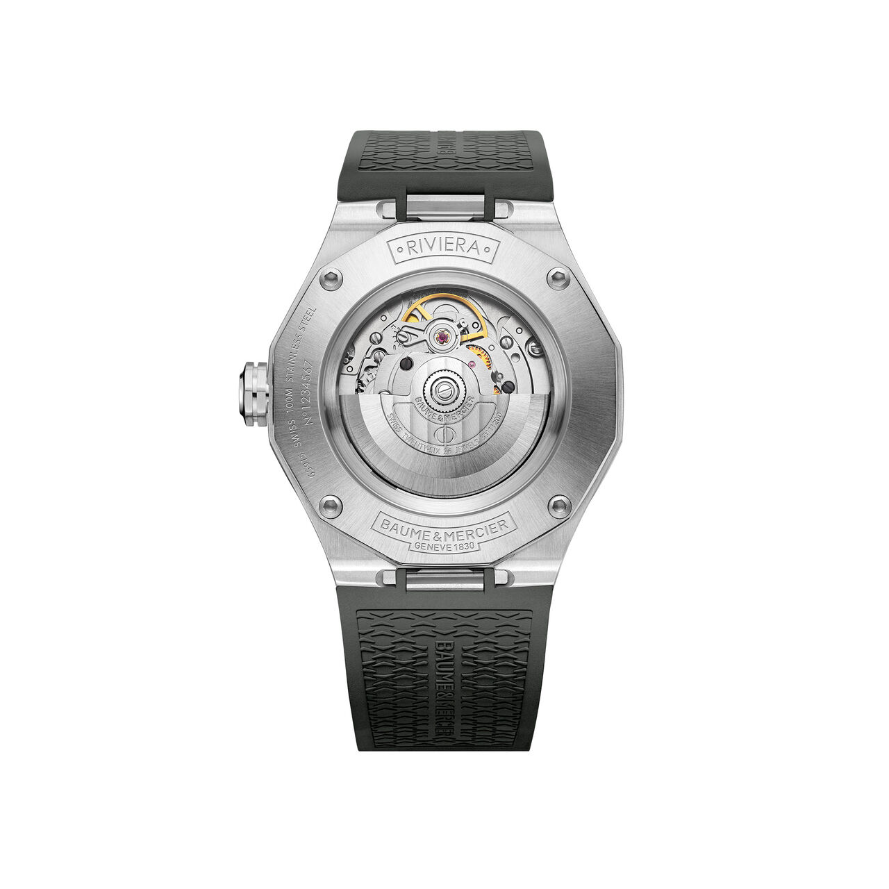 Baume & Mercier M0A10660 Riviera Automatic 42 mm Stainless Steel and Titanium Back image number 1